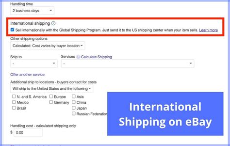 ebay disable international shipping
